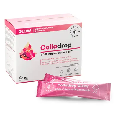 Aura Herbals Colladrop Glow Collagen 5000 mg, 30 bustine