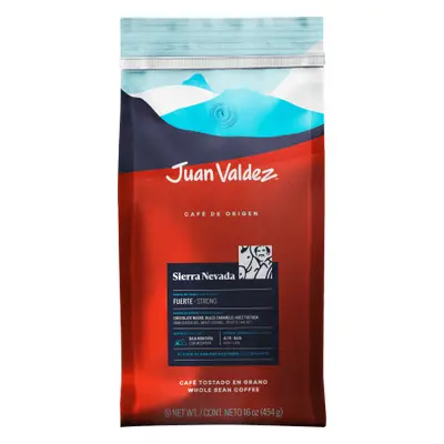 Caffè Juan Valdez Sierra Nevada in grani, 454 g