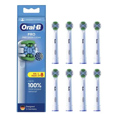 Oral-B Pro Precision Clean, punte di ricambio per spazzolino elettrico Clean Maximiser, 8 pezzi