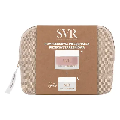 SVR Densitium Rose Eclat Reno set, crema anti-età, 50 ml + lozione viso notte, 15 ml + borsa cos