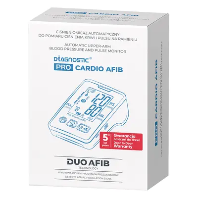 Diagnosi Diagnostic Pro Cardio Afib, misuratore automatico di pressione arteriosa da braccio, co