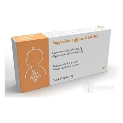 SANO Supposte Glicerine SANO Supposte di glicerina per bambini 1g 1x5 pz, supposte di glicerina