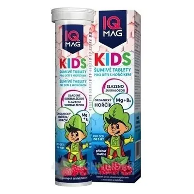 IQ mag Kids Mag Magnesio per bambini Lampone 1×20 tbl, integratore alimentare