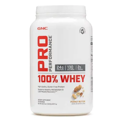 Gnc Pro Performance 100% proteine ​​del siero di latte al gusto di burro di arachidi, 857,5 G