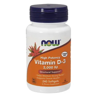 Now Foods, Vitamina D3 2000 UI, 240 capsule