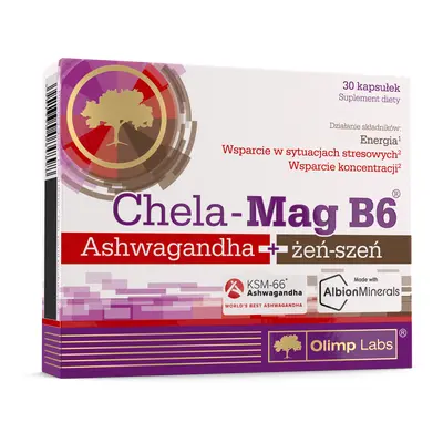 Olimp Chela-Mag B6 Ashwagandha + ginseng, 30 capsule