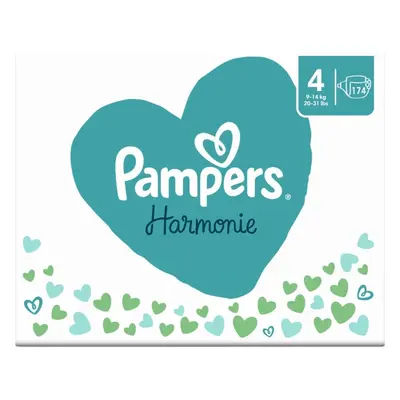 Pannolini Harmonie, Taglia 4, 9-14 kg, 174 pezzi, Pampers