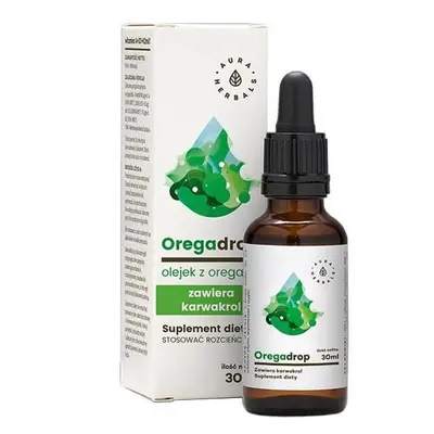 Aura Herbals Oregadrop, olio di origano, gocce, 30 ml