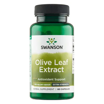 Swanson Estratto di foglie di olivo, foglie di olivo 750 mg, 60 capsule