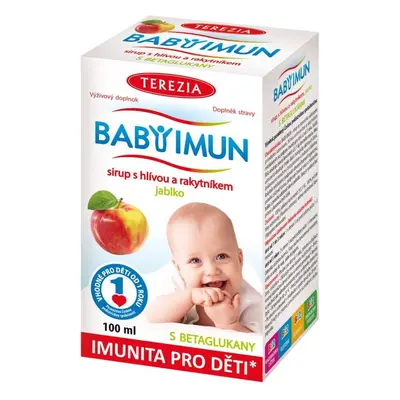 Sciroppo di mele Terezia Babyimun aromatizzato con olivia e olivello spinoso 100 ml