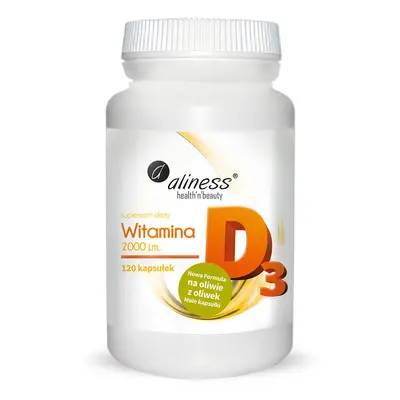 Aliness Vitamina D3 2000 UI, 120 capsule