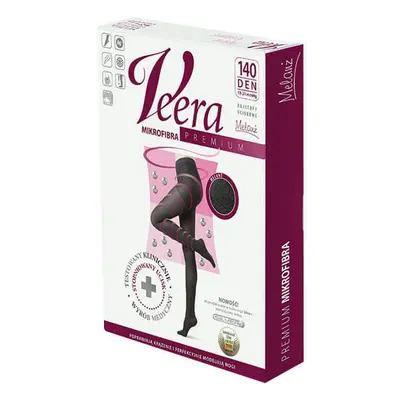 Veera Premium, Collant a compressione in microfibra, 140 den, taglia 5, melange