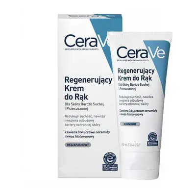 CeraVe, crema mani rigenerante, pelle molto secca e disidratata, 100 ml