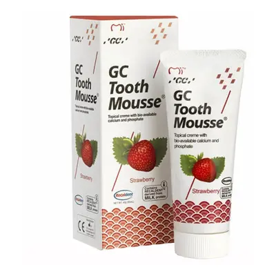 GC Tooth Mousse, pasta topica, gusto fragola, senza fluoro, 35 ml