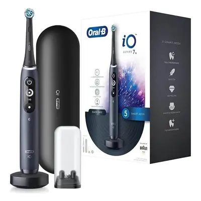 Oral B EK iO Serie 7 Nero + portaspazzolino + borsa da viaggio 1×1 set