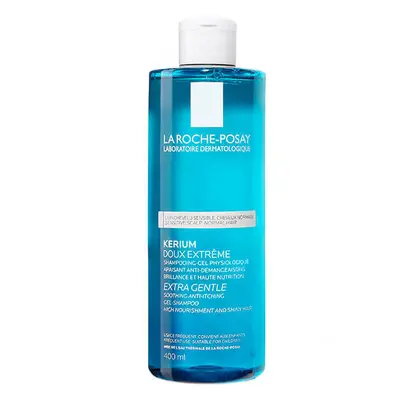 La Roche-Posay Kerium, shampoo estremamente delicato per il cuoio capelluto sensibile, 400 ml