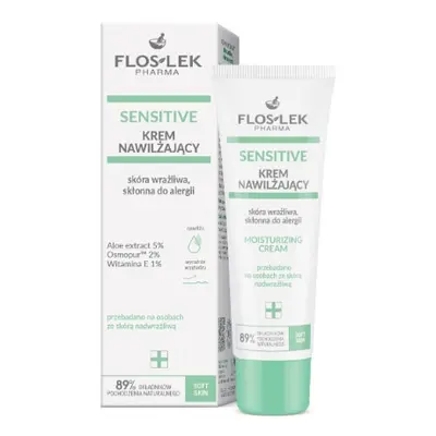 Flos-Lek Pharma Sensitive Crema idratante per pelli sensibili e allergiche, 50 ml