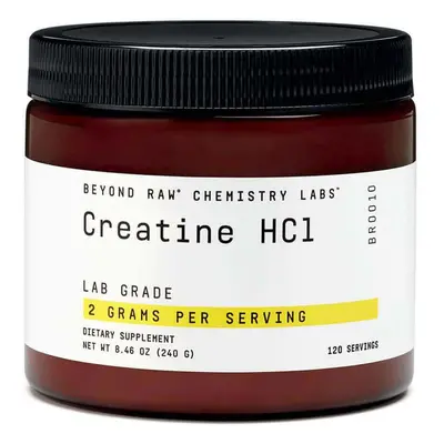 Gnc Beyond Raw Chemistry Labs Creatina Hcl, Creatina Hcl, Non aromatizzato, 240 G