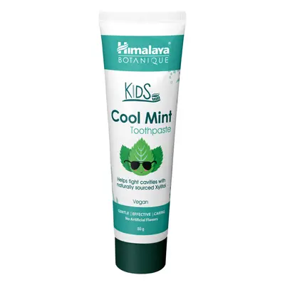 Himalaya Botanique Kids, dentifricio botanico per bambini, senza fluoro, Cool Mint, 80 g