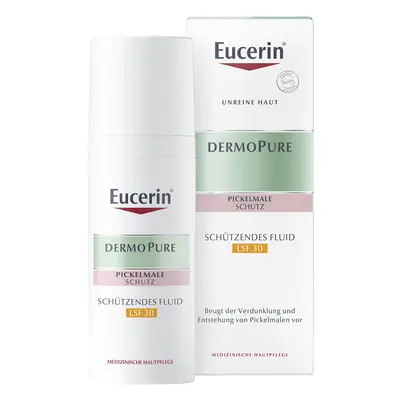 Eucerin DermoPure, crema-fluido protettiva per pelli con imperfezioni e a tendenza acneica, SPF 