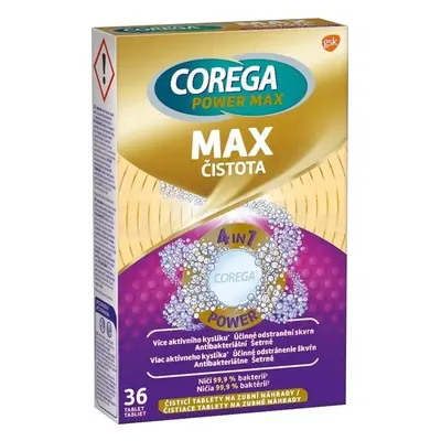 COREGA Double Strength 1x36 pz, compresse per la pulizia delle protesi dentarie