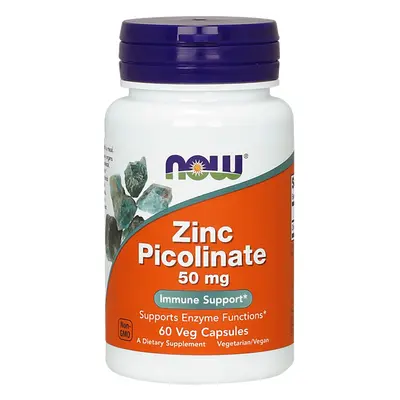 Now Foods Zinco picolinato, zinco 50 mg, 60 capsule vegetali