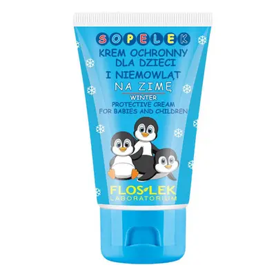 Flos-Lek Sopelek, crema protettiva per bambini e neonati per l'inverno, da 6 mesi, 50 ml.