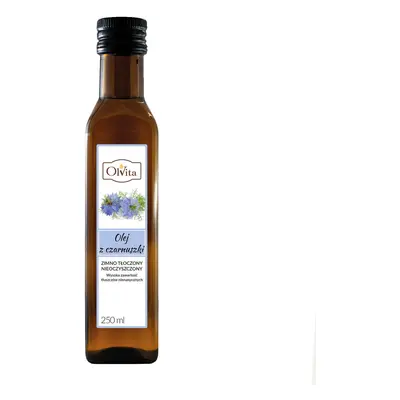 OlVita Olio di cumino nero, spremuto a freddo, non purificato, 250 ml