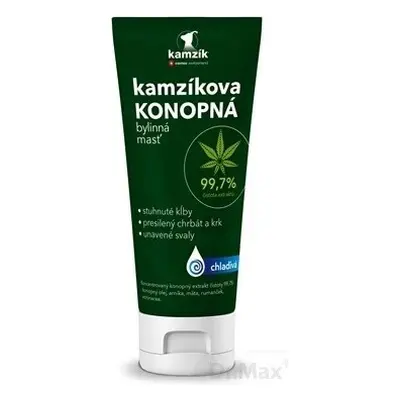 Unguento rinfrescante alla canapa Cemio Kamzik 1×200ml, unguento alla canapa