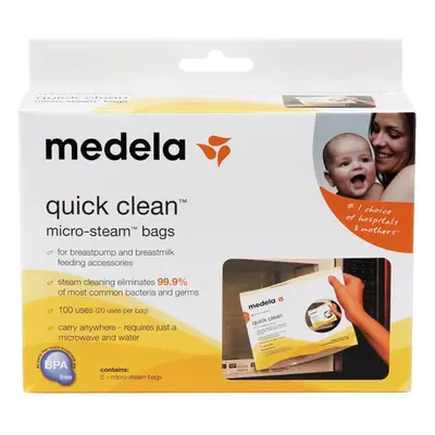 Medela, sacchetti per la disinfezione microonde, 5 pezzi