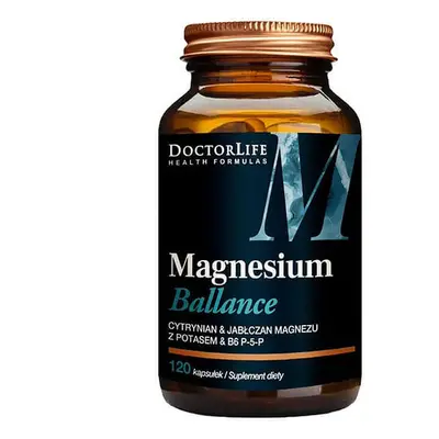 Doctor Life Equilibrio di Magnesio citrato e malato di magnesio, 240mg, 120 capsule