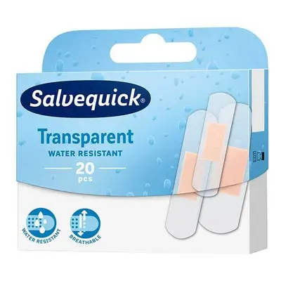 Salvequick Transparent, cerotti trasparenti per medicazioni, impermeabili, 20 pezzi