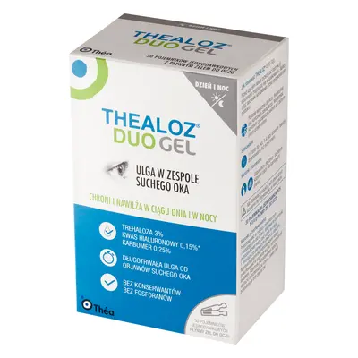 Thealoz Duo Gel 30 monodosi, Gel liquido per gli occhi, Thea