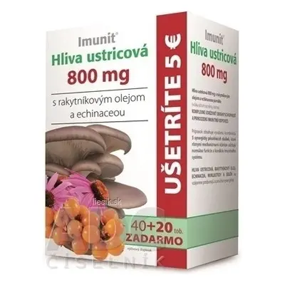 Imunit HLIVA Fungo ostrica 800 mg con olivello spinoso. 1×60 cps, integratore alimentare