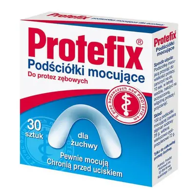 Fogli adesivi per protesi Protefix, 30 pezzi, Alb