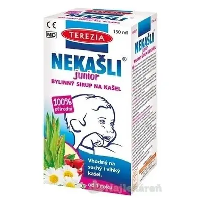 TEREZIA NEKAŠLI JUNIOR sciroppo per la tosse alle erbe 1×150 ml, sciroppo