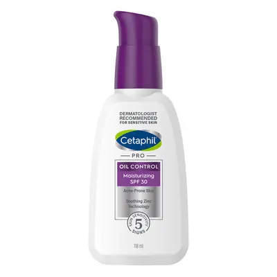 Cetaphil PRO Oil Control, crema idratante e opacizzante, pelle a tendenza acneica, SPF 30, 118 m