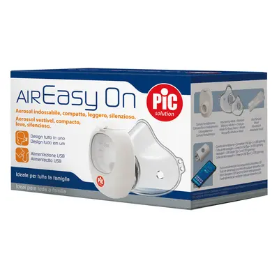 Pic Solution Air Easy On, inalatore a membrana e a rete per bambini e adulti, portatile