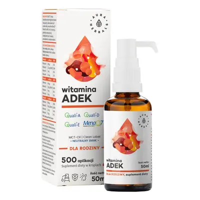 Aura Herbals Vitamina ADEK per la famiglia, gocce, 50 ml