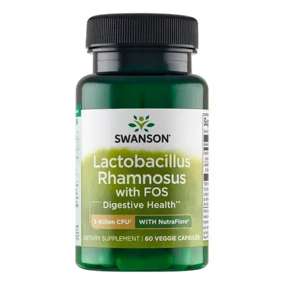 Swanson Lactobacillus Rhamnosus con FOS, 60 capsule vegetali