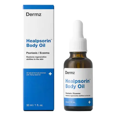 Healpsorin, olio di canapa per il corpo e il viso per la psoriasi e la dermatite atopica, 30 ml