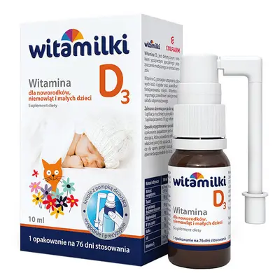 Vitamina D3 per neonati, lattanti e bambini, gocce con pompa dosatrice, 10 ml