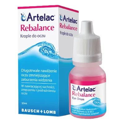 Artelac Rebalance collirio per gli occhi, 10 ml, Bausch & Lomb