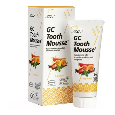 GC Tooth Mousse, pasta topica, gusto tutti-frutti, senza fluoro, 35 ml