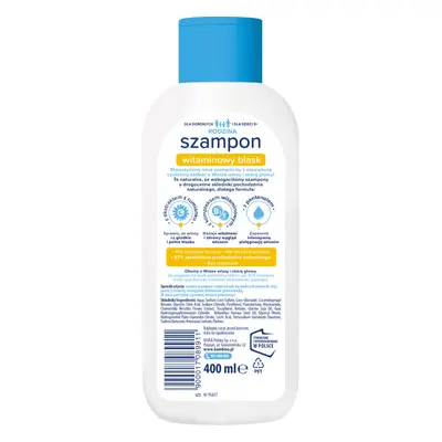 Shampoo Famiglia Bambino con Vitamine per Luminosità Capelli 400ml