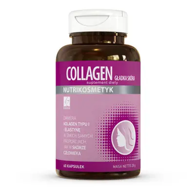 Integratore di Collagene per Pelle Liscia, Capsule Vegetali, 60 pezzi