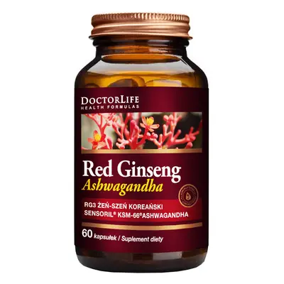 Vita del Dottore Ginseng Rosso e-sze + Ashwagandha Sensoril, Integratore, 60 Capsule