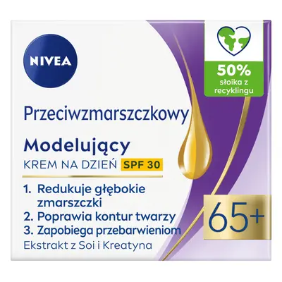 Nivea, crema modellante antirughe 65+, da giorno, SPF 30, 50 ml