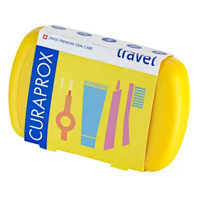 Cofanetto Igienico Liquido Curaprox, Set da Viaggio Giallo