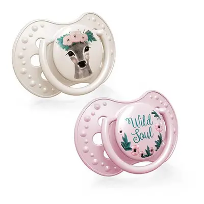 Pacifier Dinamico in Silicone Lovi 6-18m Wild Soul Girl 22/884, Set da 2